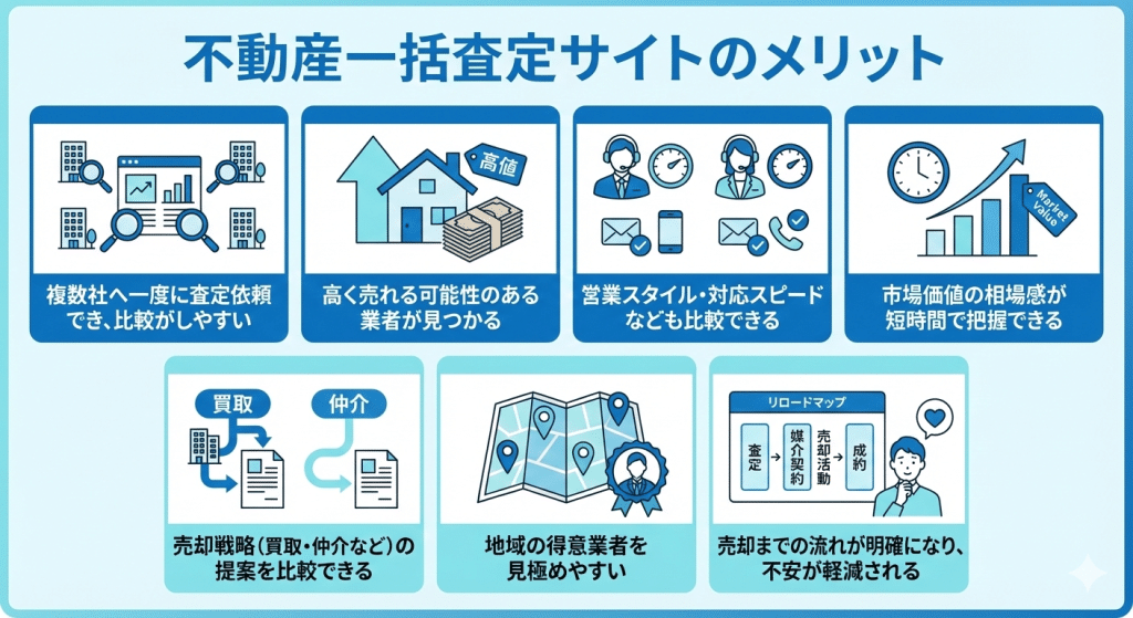 不動産一括査定サイトのメリット