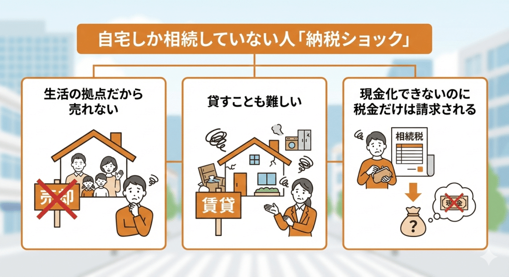 自宅しか相続していない人「納税ショック」