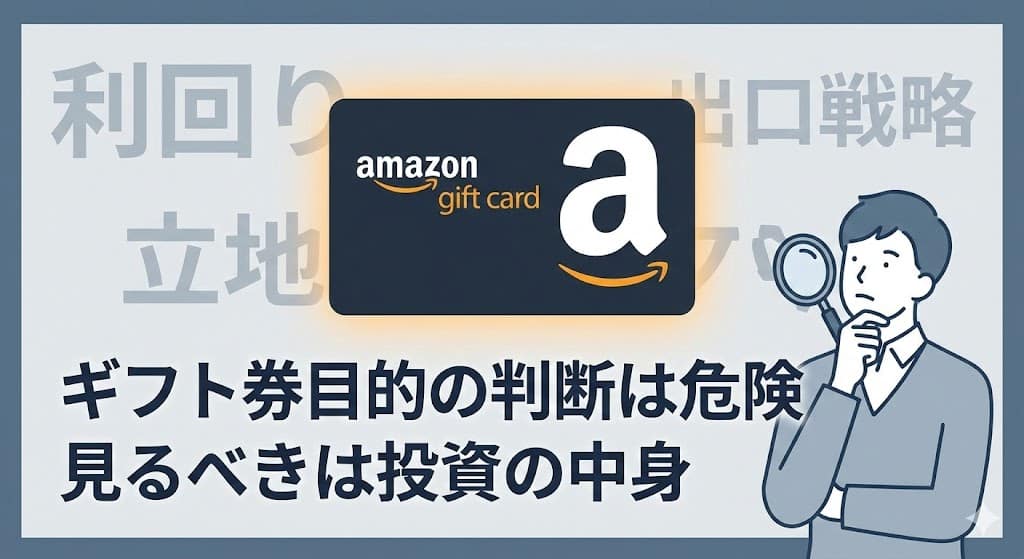 不動産投資でAmazonギフト券がもらえる仕組みとは?注意点まで徹底解説