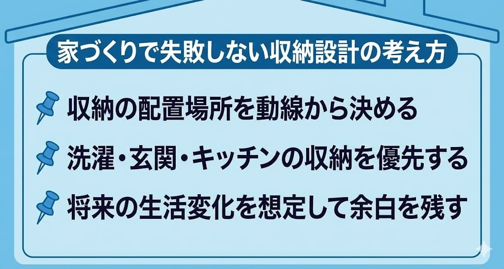 家づくりで失敗しない収納設計の考え方