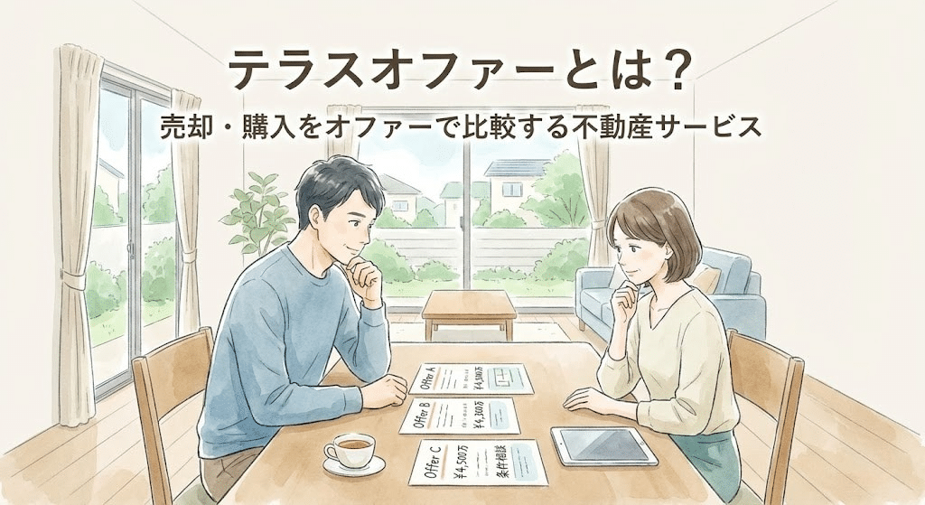 テラスオファーの売却・購入を比較検討できる不動産サービスの全体イメージ