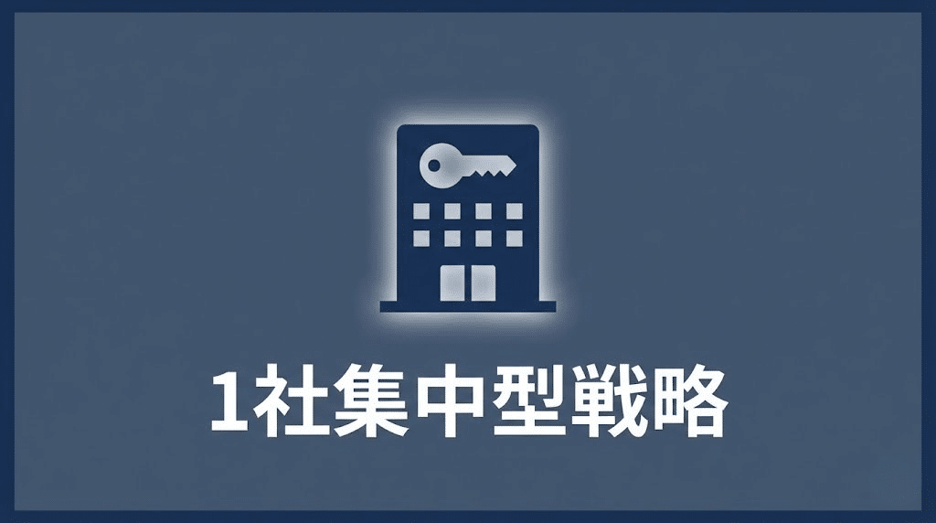 不動産会社を1社に絞る戦略イメージ