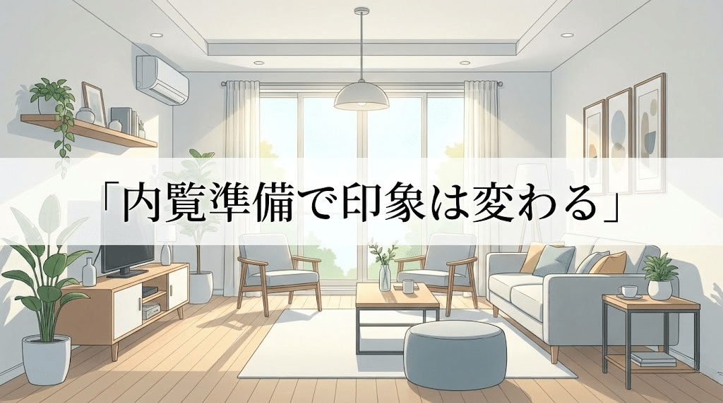 内覧前に整備された室内のイメージ