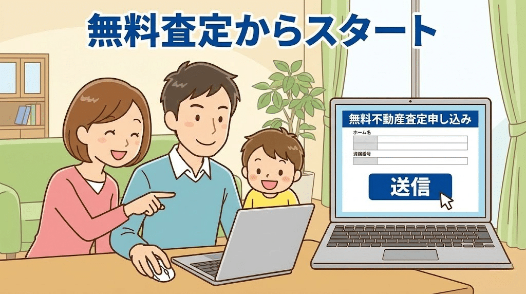 査定相談を検討する家族イメージ