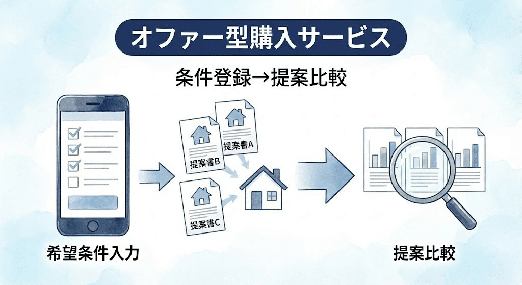 テラスオファーのオファー型購入サービスの仕組み