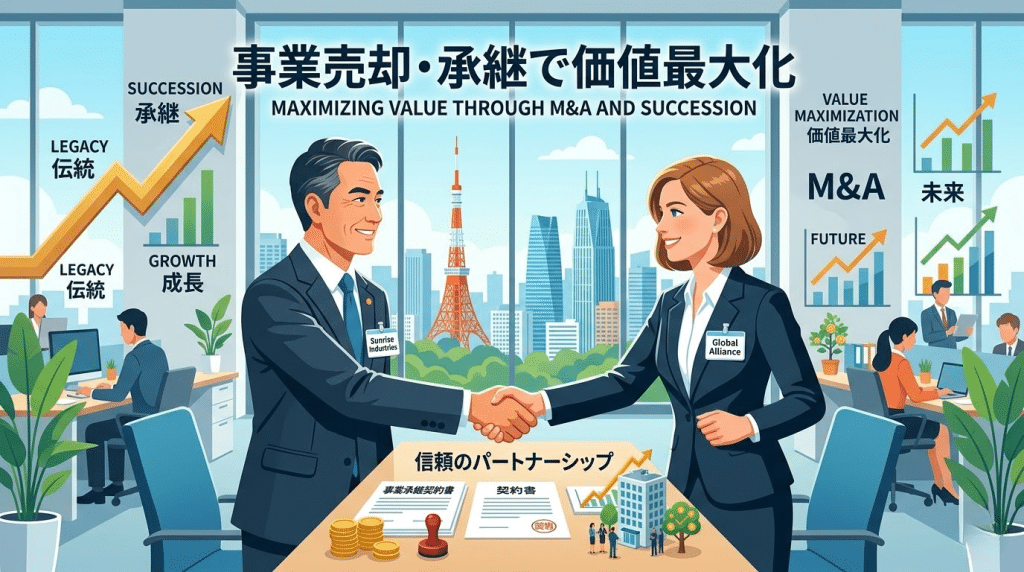 M&Aや事業承継のイメージ