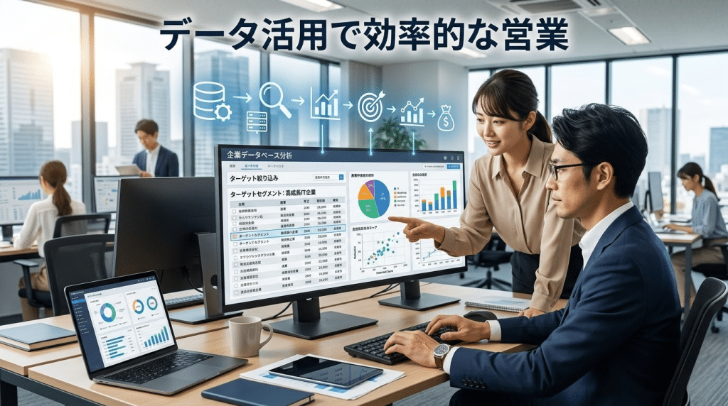 企業リストとデータ分析の活用イメージ