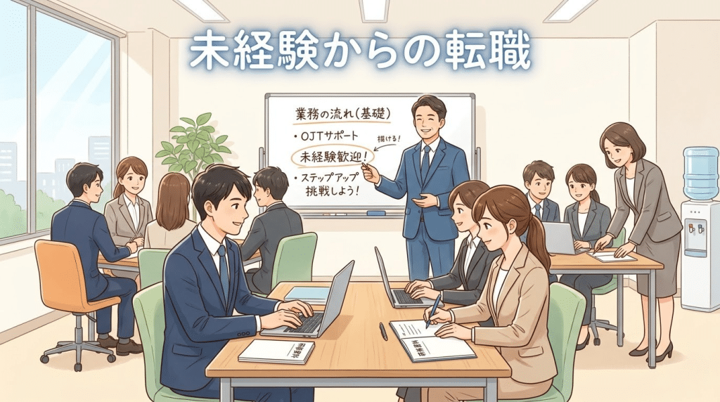 未経験から転職するイメージ