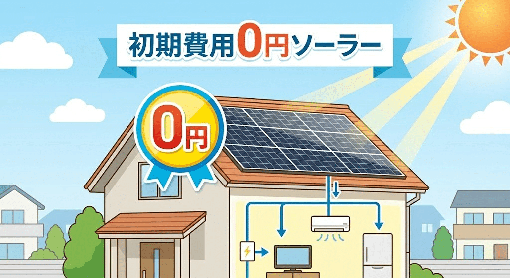 大阪ガスの0円ソーラーサービスのイメージ