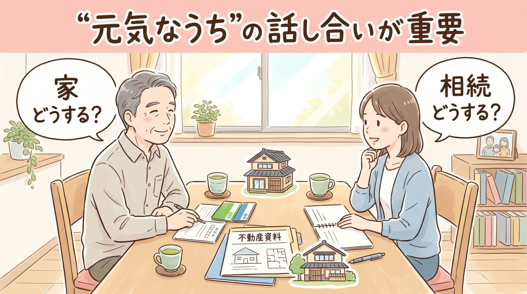 親子で実家や財産について話し合う