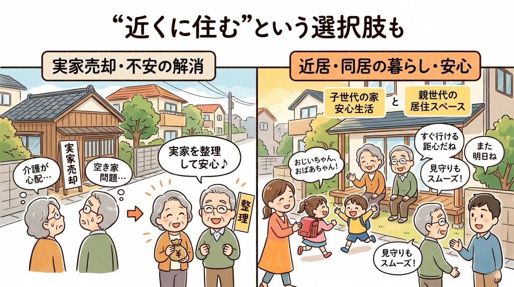 親世代と子世代が近くで暮らす