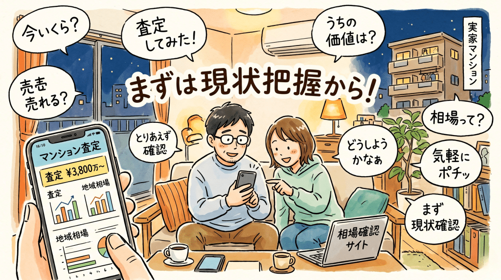 実家マンションの査定や相場確認