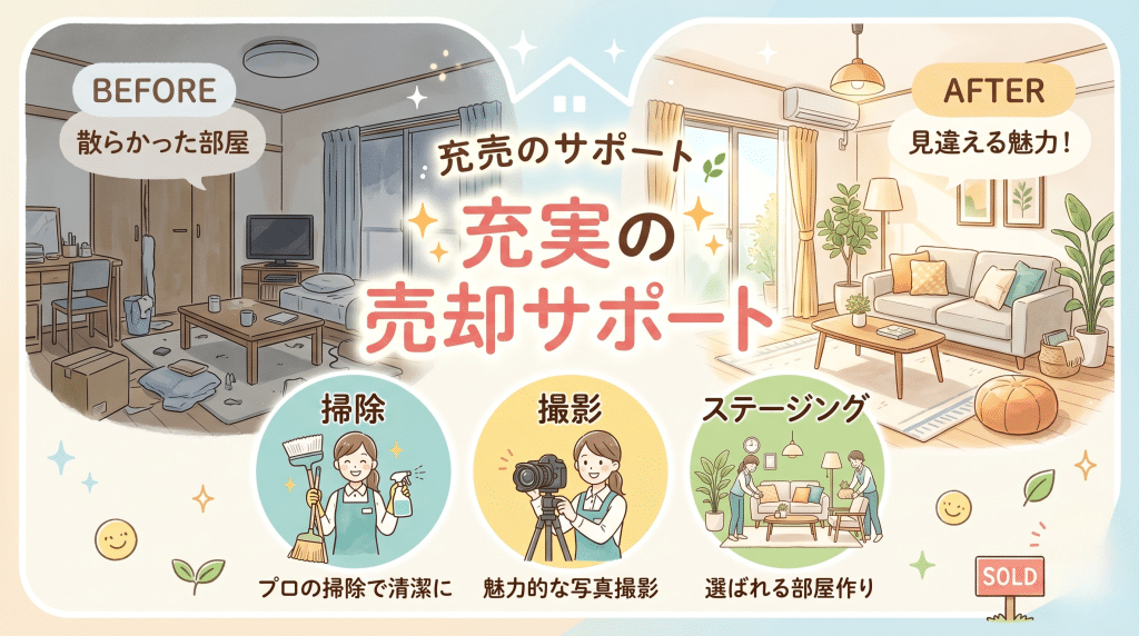 明和地所の仲介のサポート内容