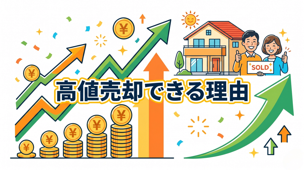 不動産を高値で売却できる理由