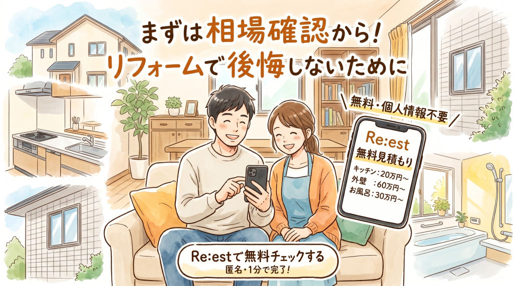 Re:est(リエスト)でリフォーム相場