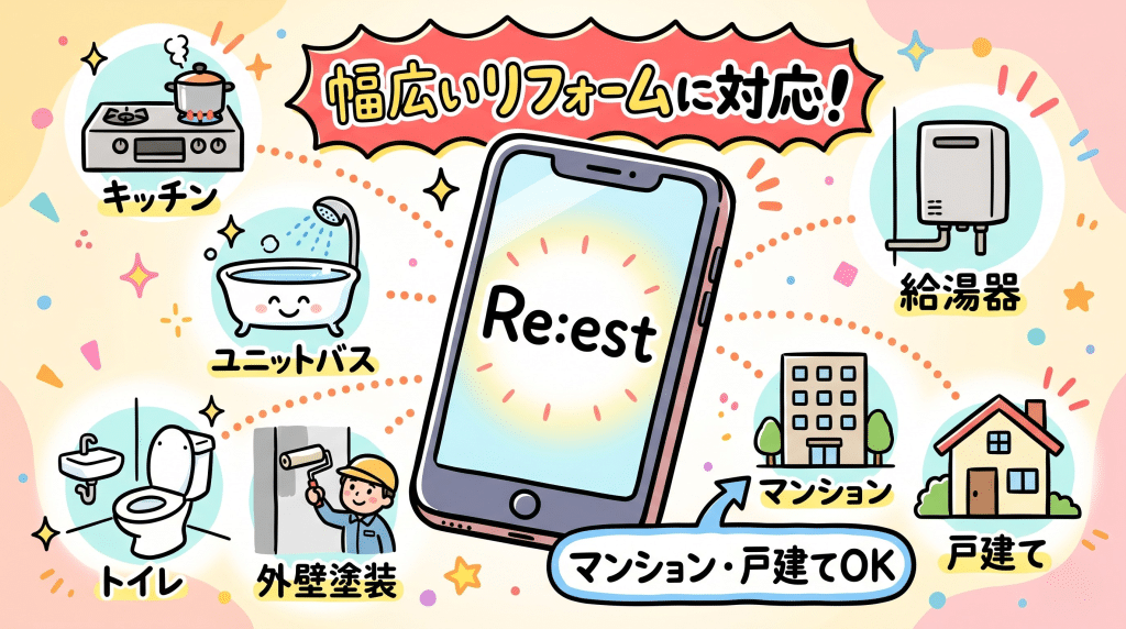 Re:est(リエスト)の対応リフォームジャンル