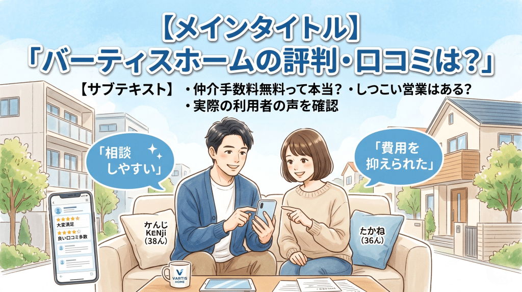 バーティスホームの評判や口コミを確認